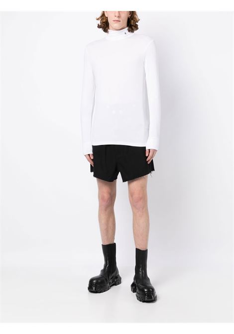 White hand-print long-sleeve T-shirt - men RAF SIMONS | 231M147190160010